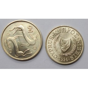 CYPRUS 2 Cents 1996