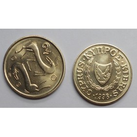 CYPRUS 2 Cents 1998