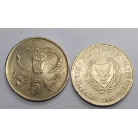 CYPRUS 5 Cents 1988