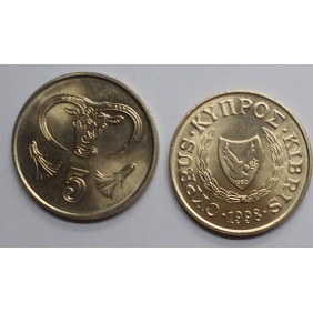 CYPRUS 5 Cents 1998