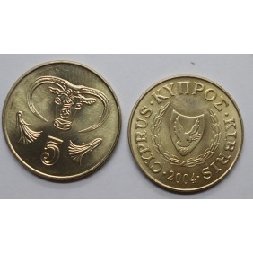 CYPRUS 5 Cents 2004