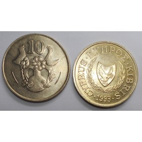 CYPRUS 10 Cents 1993