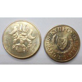 CYPRUS 10 Cents 2002