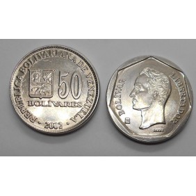 VENEZUELA 50 Bolivares 2002