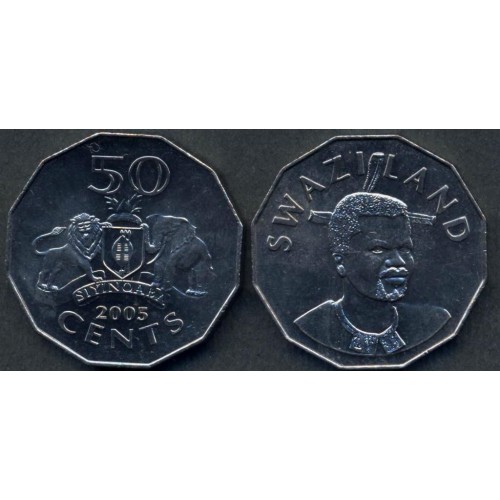 SWAZILAND 50 Cents 2005