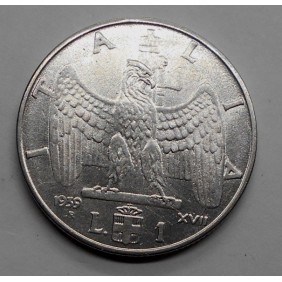1 LIRA 1939 XVII A. M.