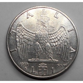 1 Lira 1939 XVII A. M.