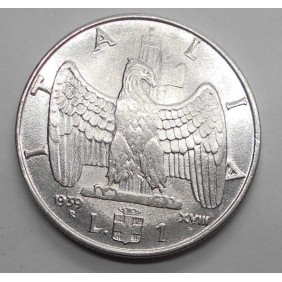1 Lira 1939 XVIII A.M.