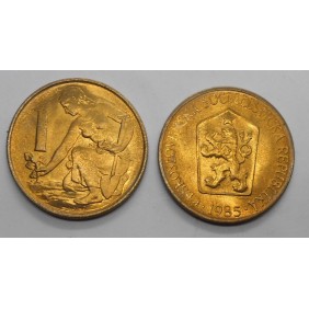 CZECHOSLOVAKIA 1 Koruna 1985
