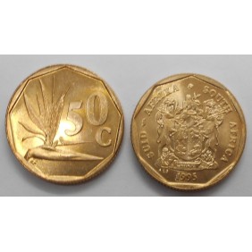 SOUTH AFRICA 50 Cents 1995