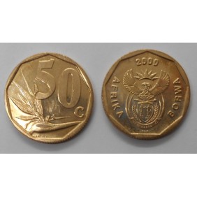 SOUTH AFRICA 50 Cents 2000...