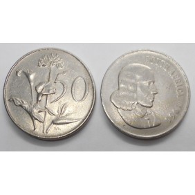 SOUTH AFRICA 50 Cents 1966...