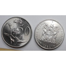 SOUTH AFRICA 50 Cents 1984