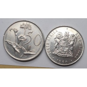 SOUTH AFRICA 50 Cents 1990