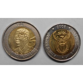 SOUTH AFRICA 5 Rand 2008...