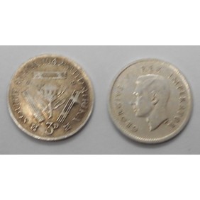 SOUTH AFRICA 3 Pence 1942 AG