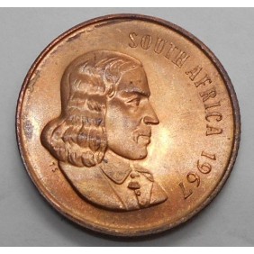 SOUTH AFRICA 2 Cents 1967...