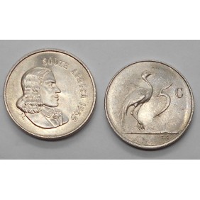 SOUTH AFRICA 5 Cents 1965...