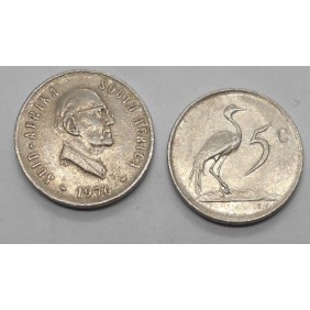 SOUTH AFRICA 5 Cents 1976...