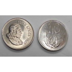 SOUTH AFRICA 10 Cents 1965...