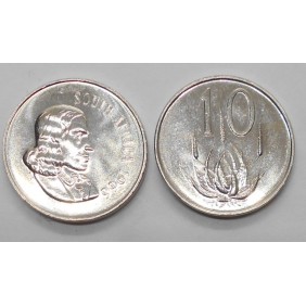 SOUTH AFRICA 10 Cents 1966...