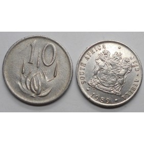 SOUTH AFRICA 10 Cents 1989