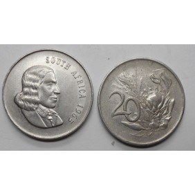 SOUTH AFRICA 20 Cents 1965...