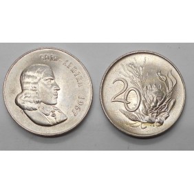 SOUTH AFRICA 20 Cents 1967...