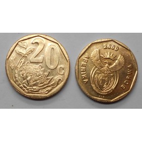 SOUTH AFRICA 20 Cents 2000...