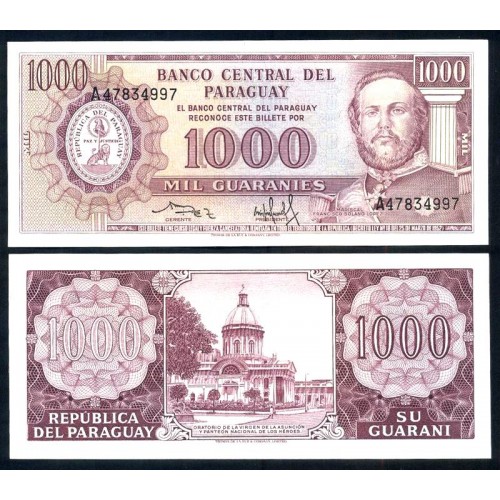 PARAGUAY 1000 Guaranies 1982