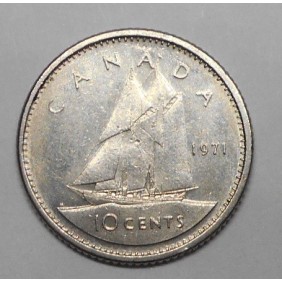 CANADA 10 Cents 1971