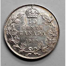 CANADA 10 Cents 1912 AG...