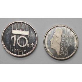 NETHERLANDS 10 Cents 1998