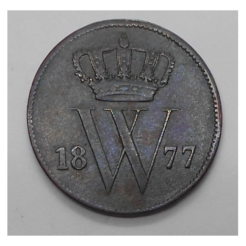NETHERLANDS 1 Cent 1877 KM 100