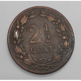 NETHERLANDS 2 1/2 Cent 1877