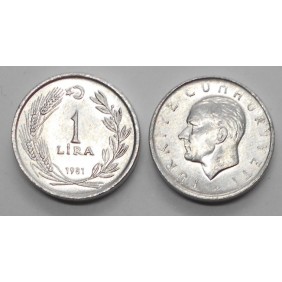 TURKEY 1 Lira 1981