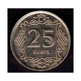 TURKEY 25 Kurus 2010