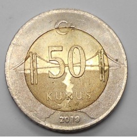 TURKEY 50 Kurus 2019...