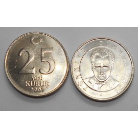 TURKEY 25 Kurus 2007