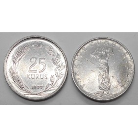 TURKEY 25 Kurus 1977