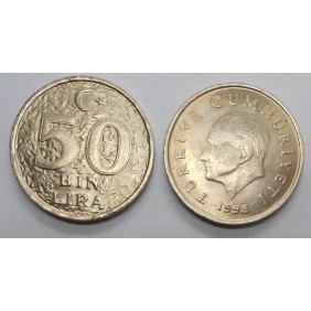 TURKEY 50 Bin Lira 1998