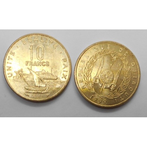 DJIBOUTI 10 Francs 1999