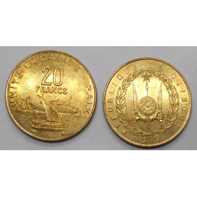 DJIBOUTI 20 Francs 1999