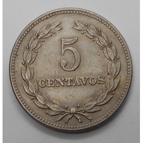 EL SALVADOR 5 Centavos 1963