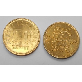 ESTONIA 50 SENTI 1992