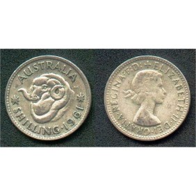 AUSTRALIA 1 Shilling 1961 AG
