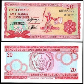 BURUNDI 20 Francs 05.02.1997