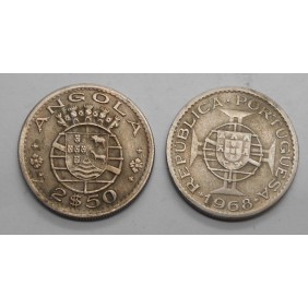 ANGOLA 2 1/2 Escudos 1968