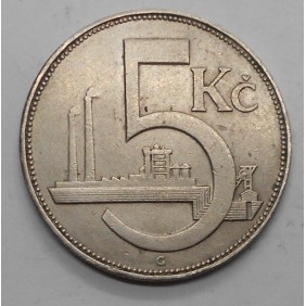 CZECHOSLOVAKIA 5 Korun 1925