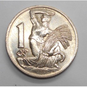 CZECHOSLOVAKIA 1 Koruna 1938